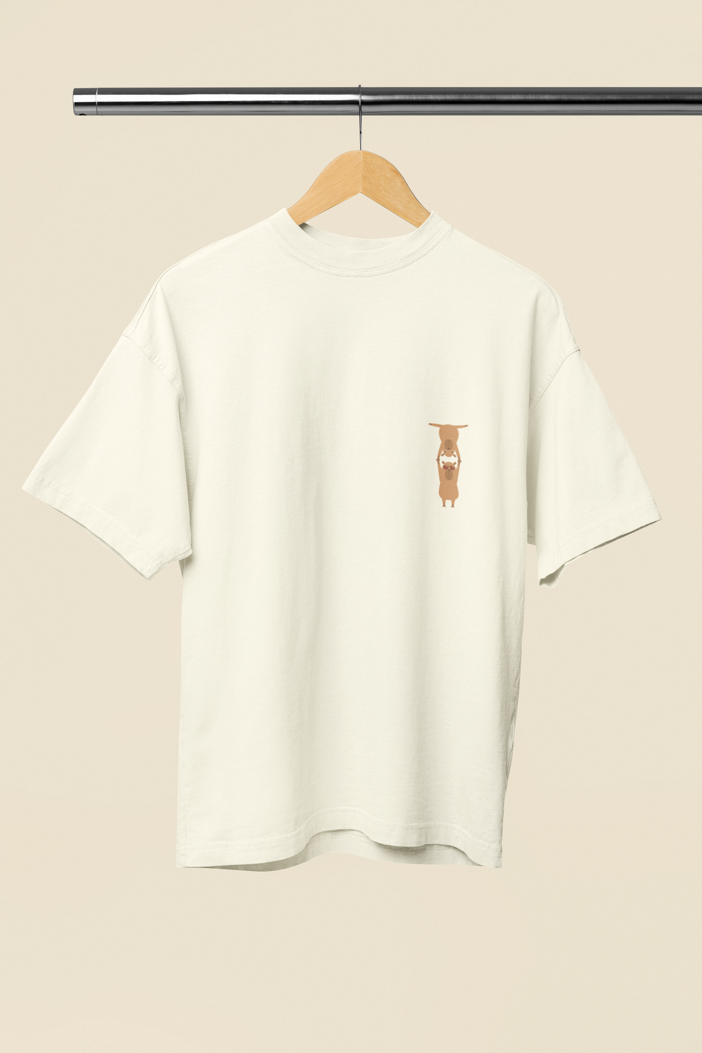 Camiseta Oversized Capivaras Mão a Mão