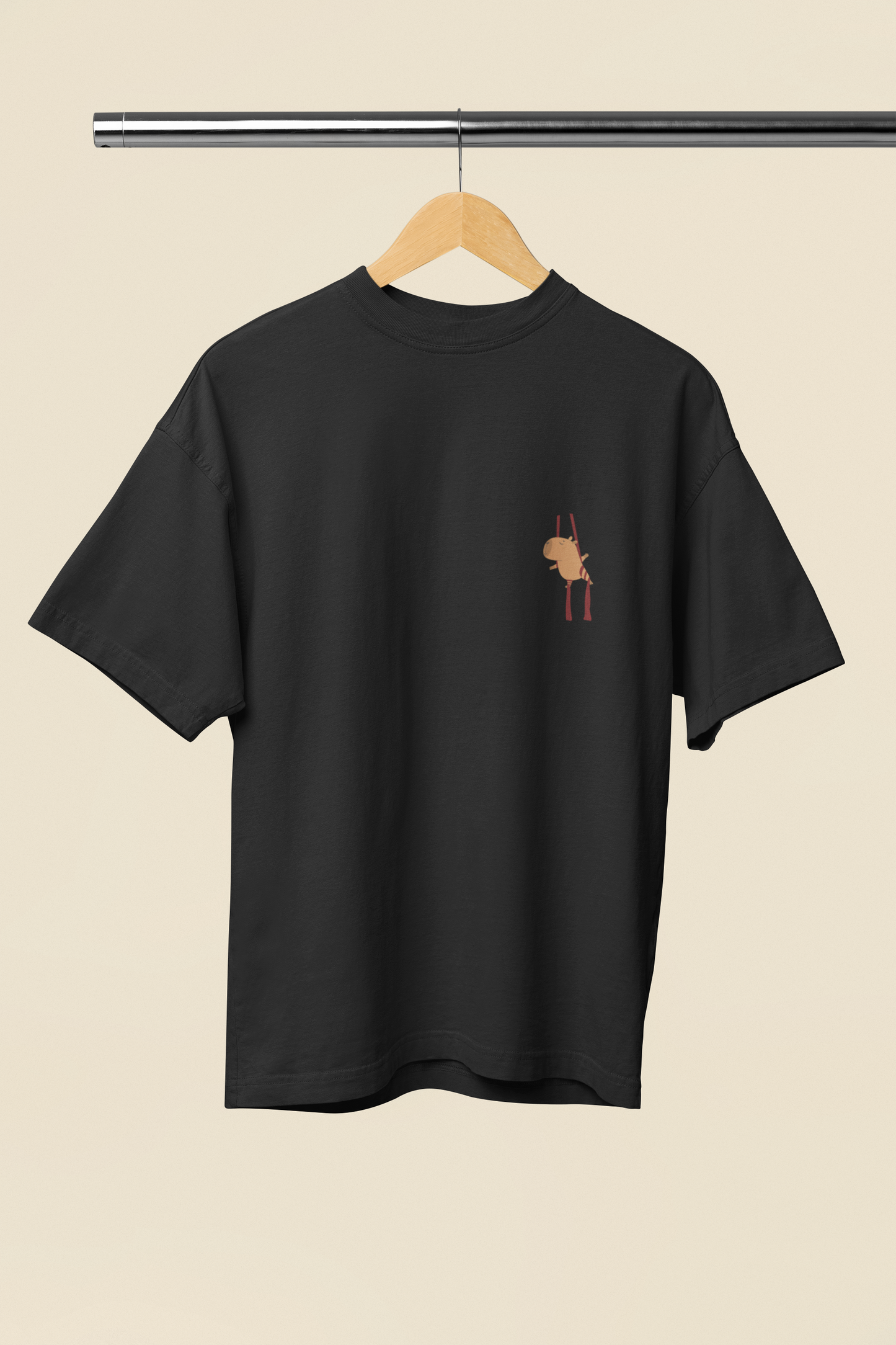 Camiseta Oversized Capivara Tecido