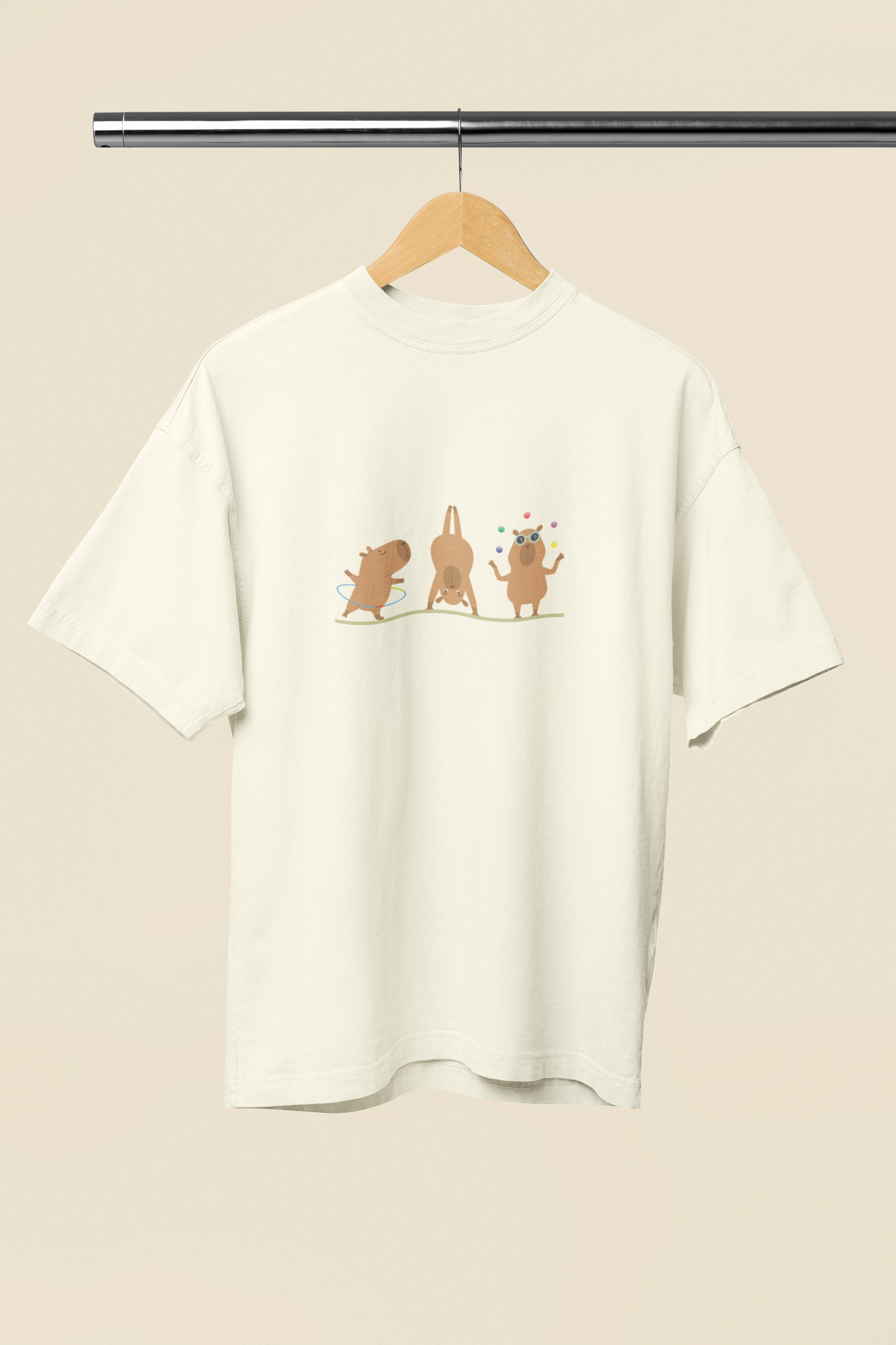 Camiseta Oversized Capivaras Solo