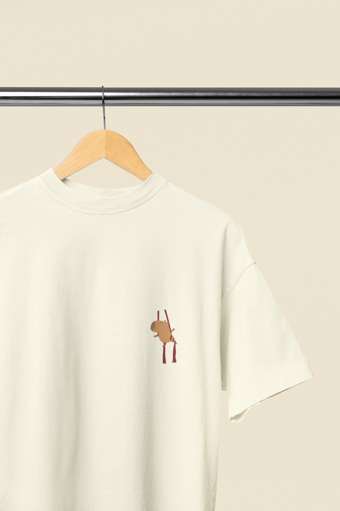 Camiseta Oversized Capivara Tecido