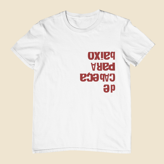 Camiseta Juvenil 10 a 16 anos De Cabeça Para Baixo