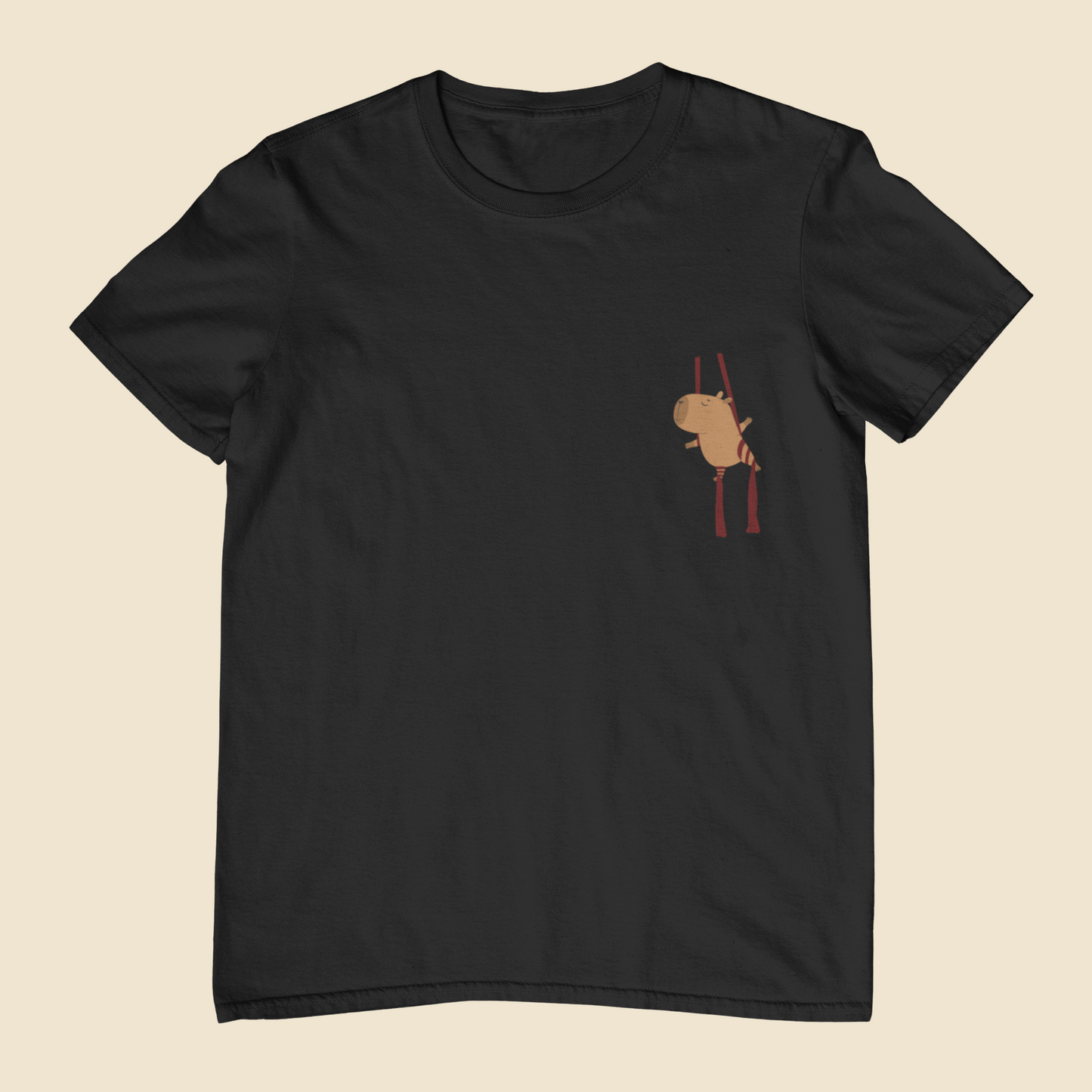 Camiseta Juvenil 10 a 16 anos Capivara Tecido