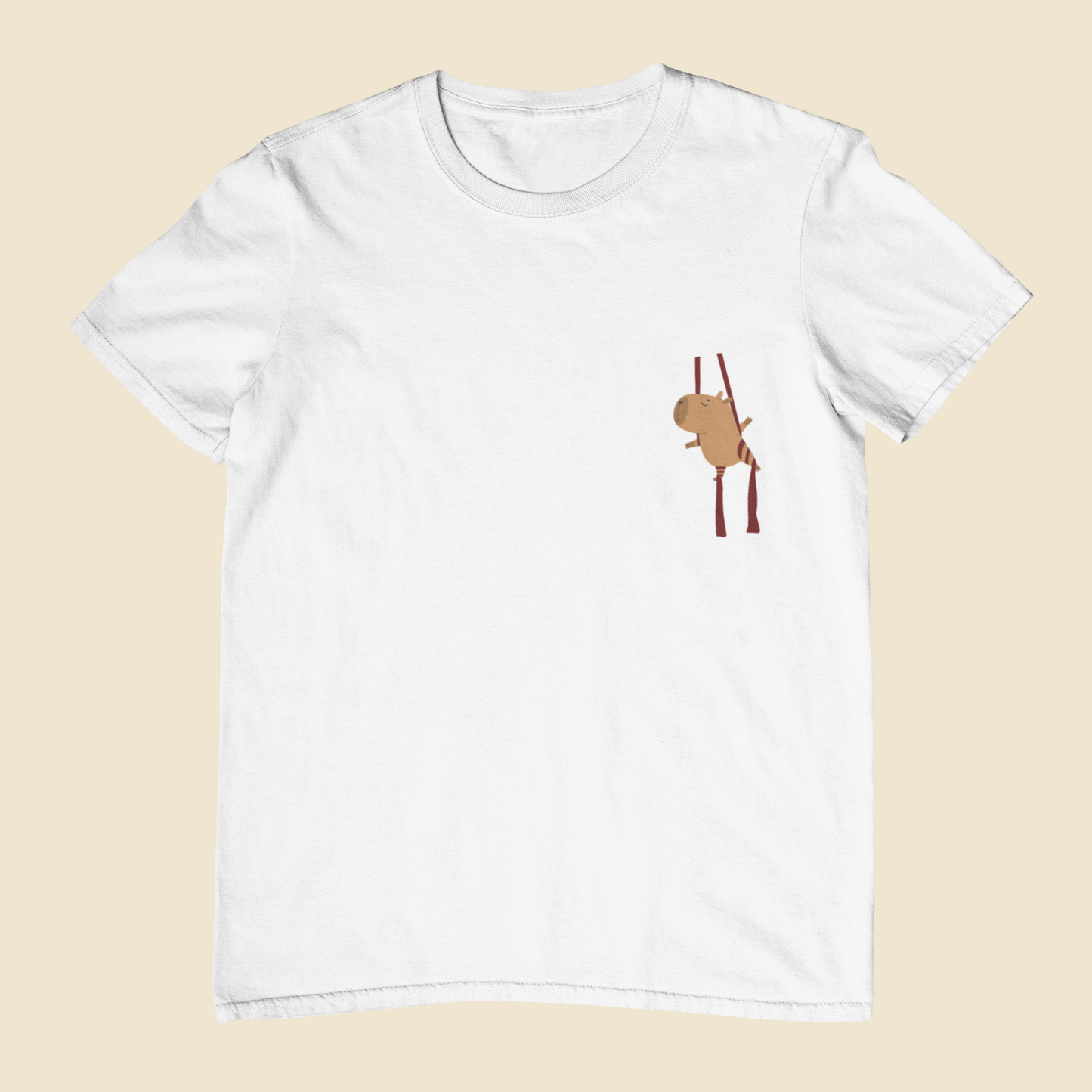 Camiseta Juvenil 10 a 16 anos Capivara Tecido