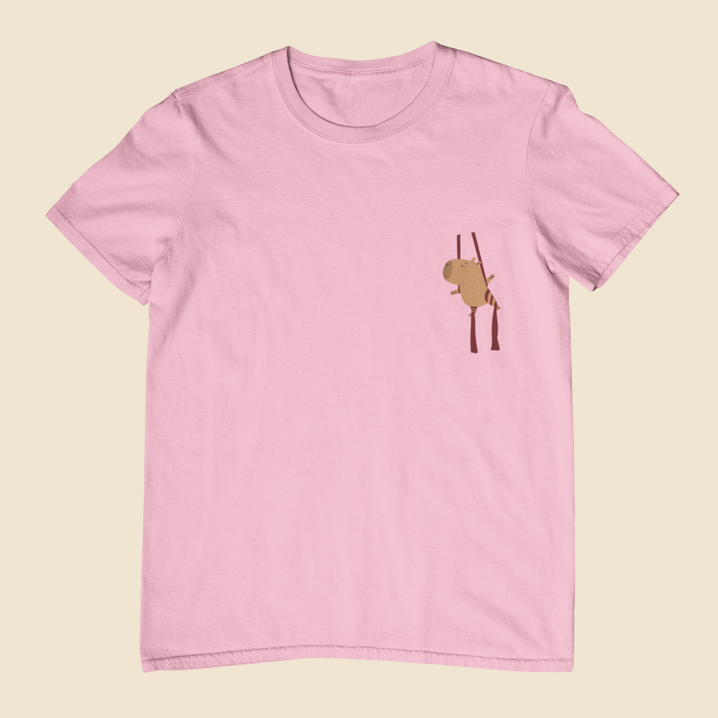 Camiseta Juvenil 10 a 16 anos Capivara Tecido