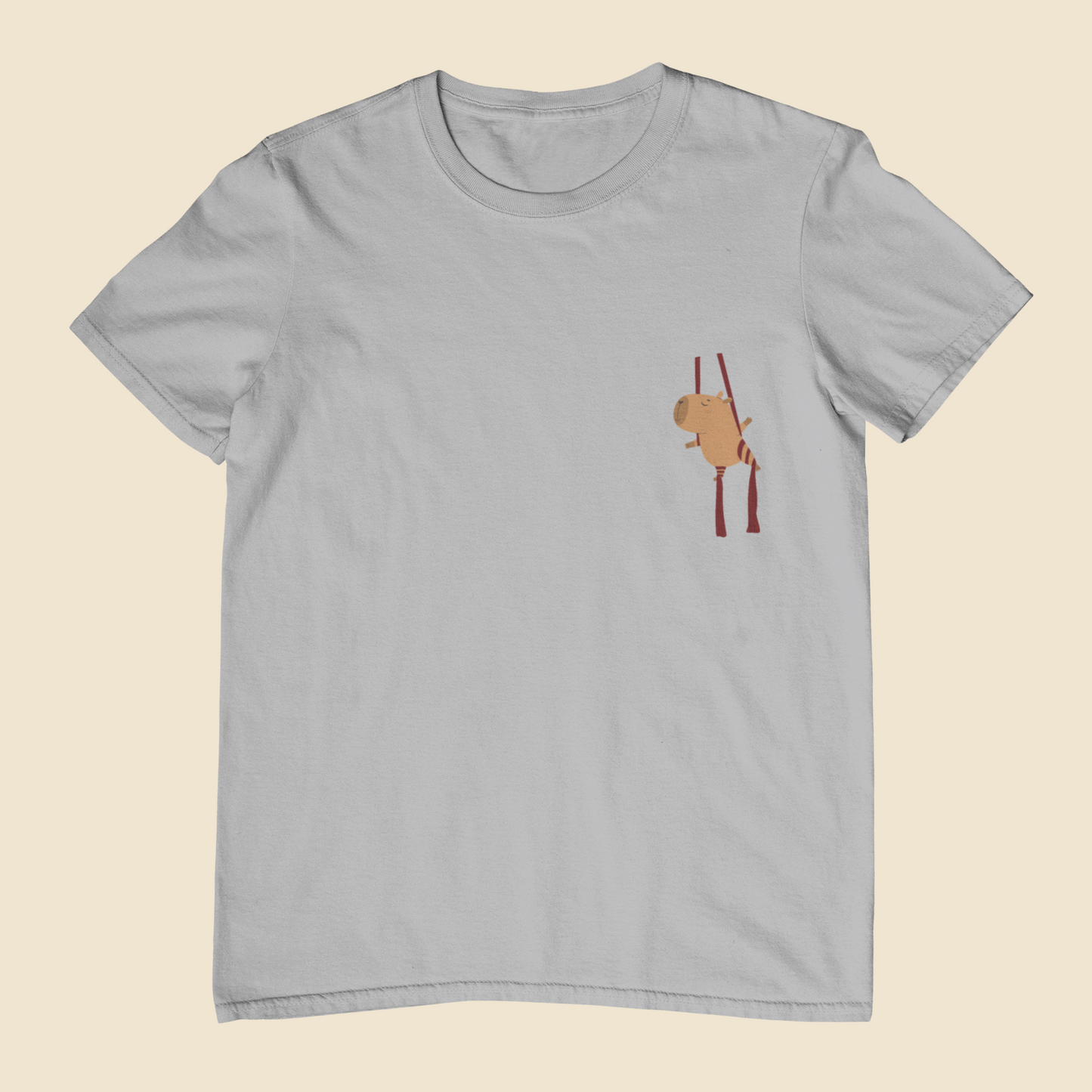Camiseta Juvenil 10 a 16 anos Capivara Tecido