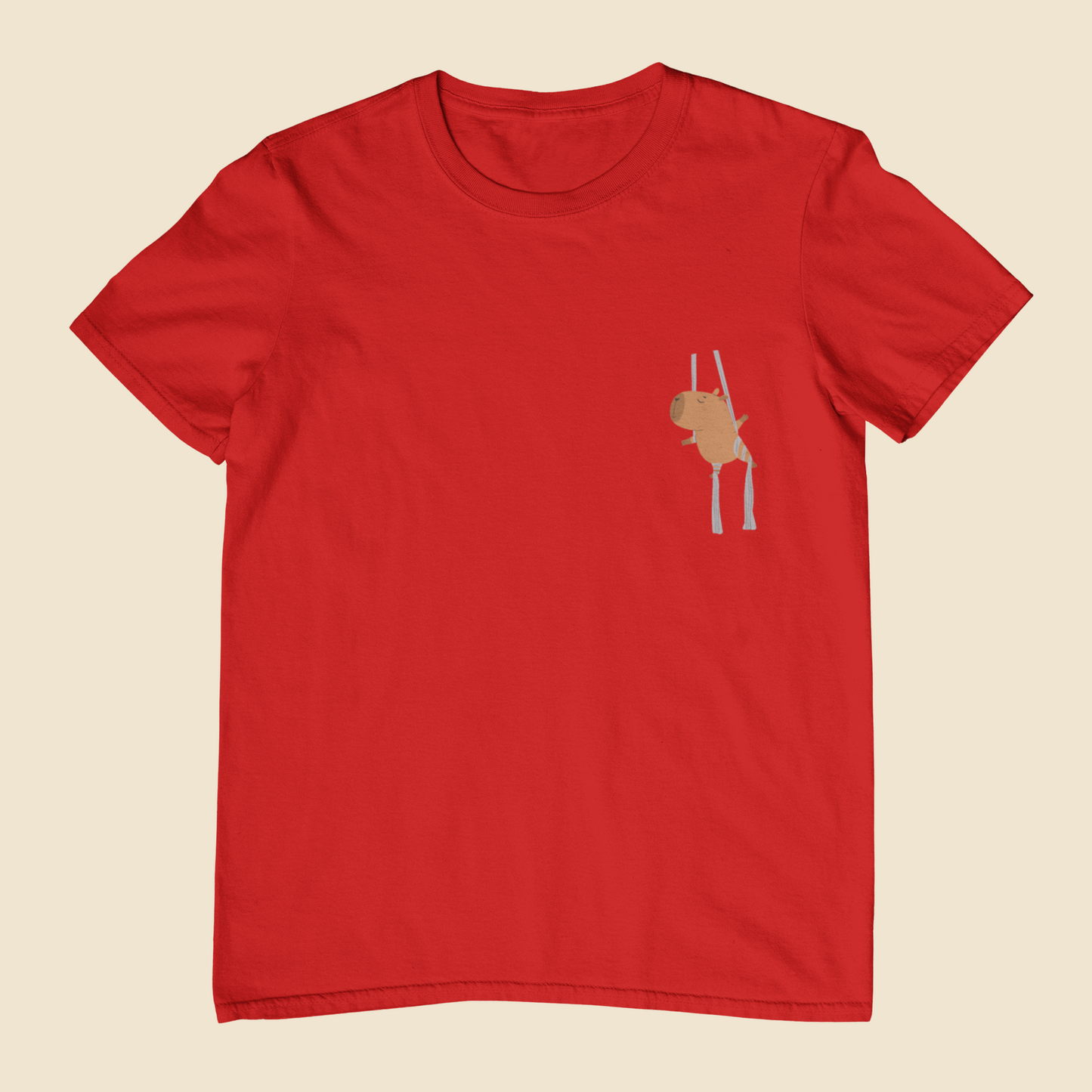 Camiseta Juvenil 10 a 16 anos Capivara Tecido
