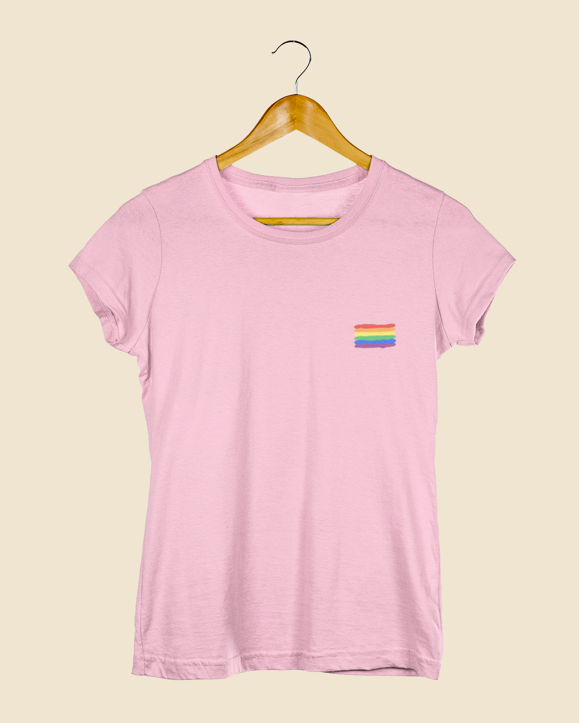 Camiseta Baby Look Bandeira LGBT+