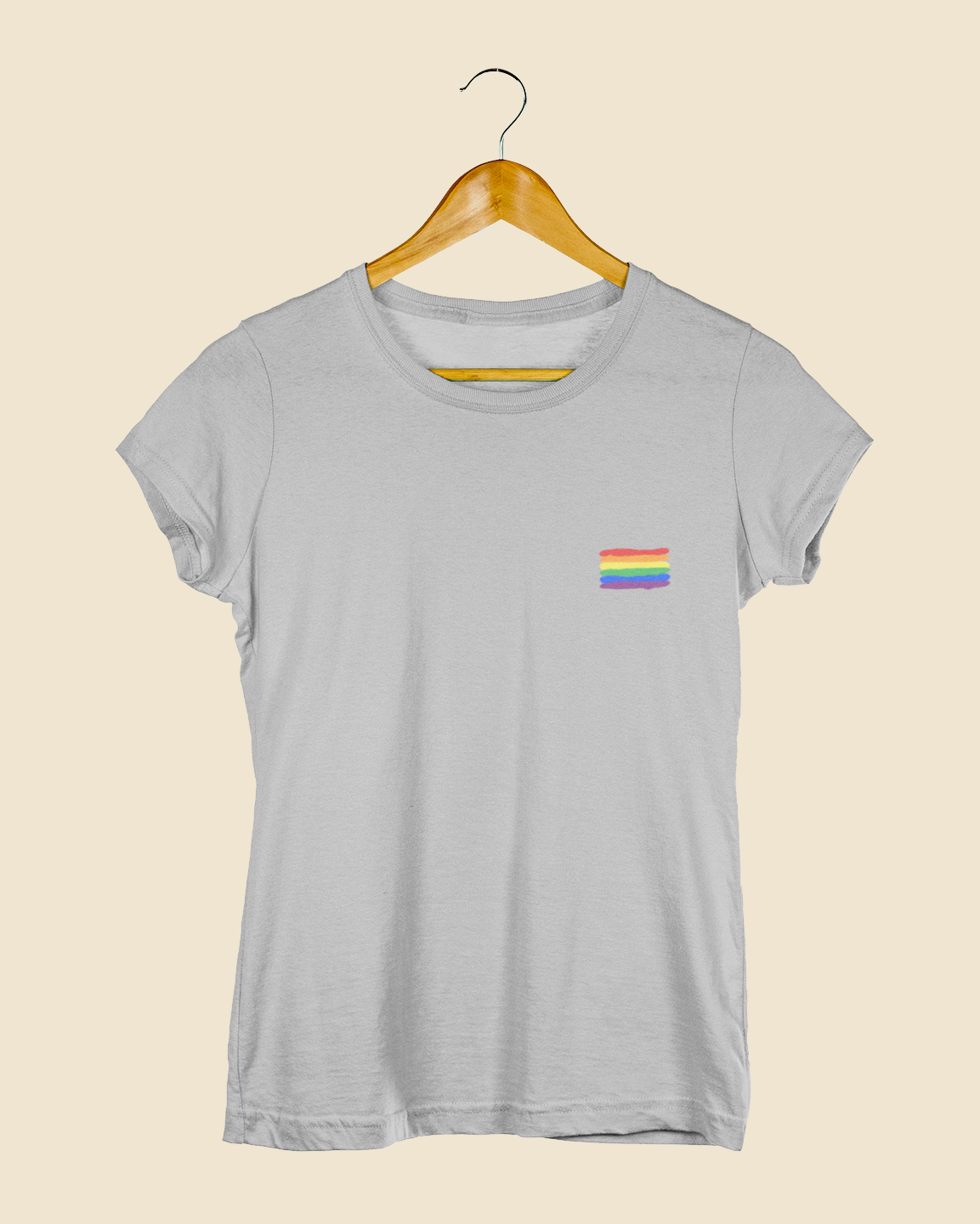 Camiseta Baby Look Bandeira LGBT+