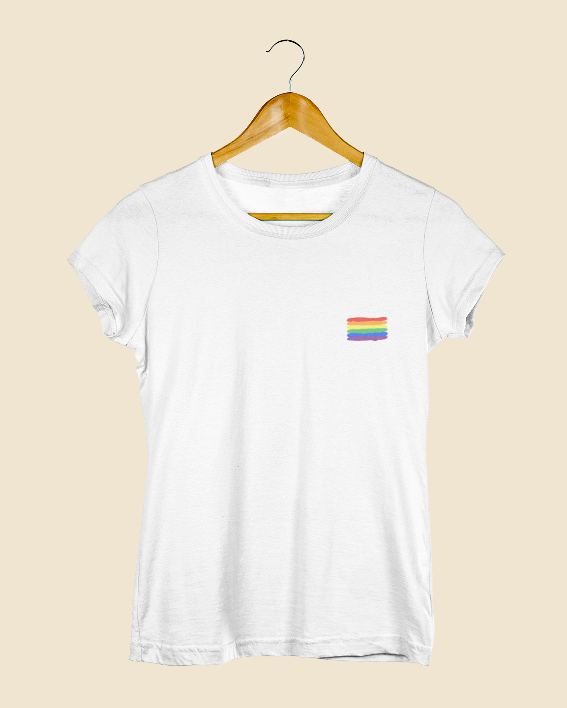 Camiseta Baby Look Bandeira LGBT+