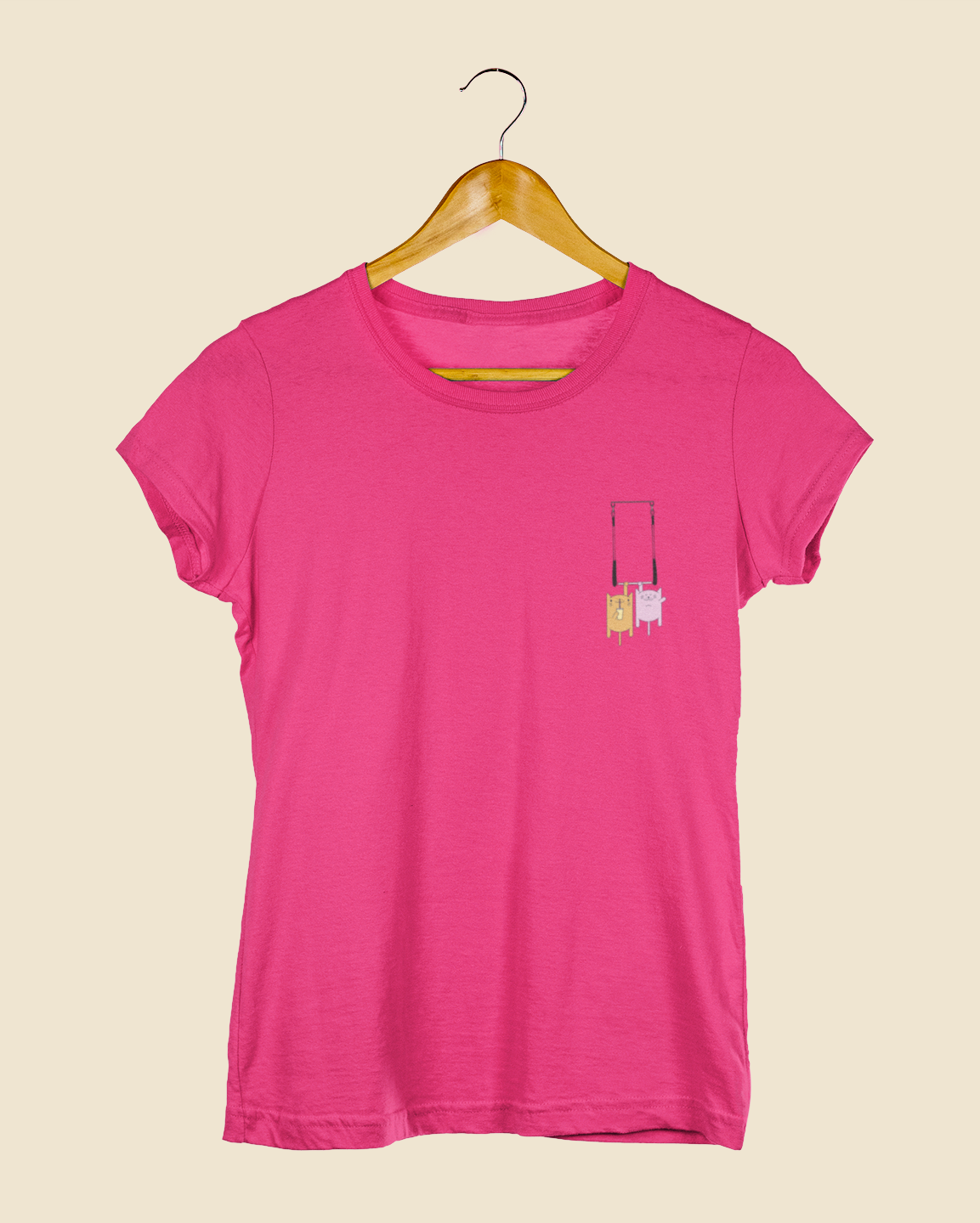 Camiseta Baby Look Gatos Trapezistas