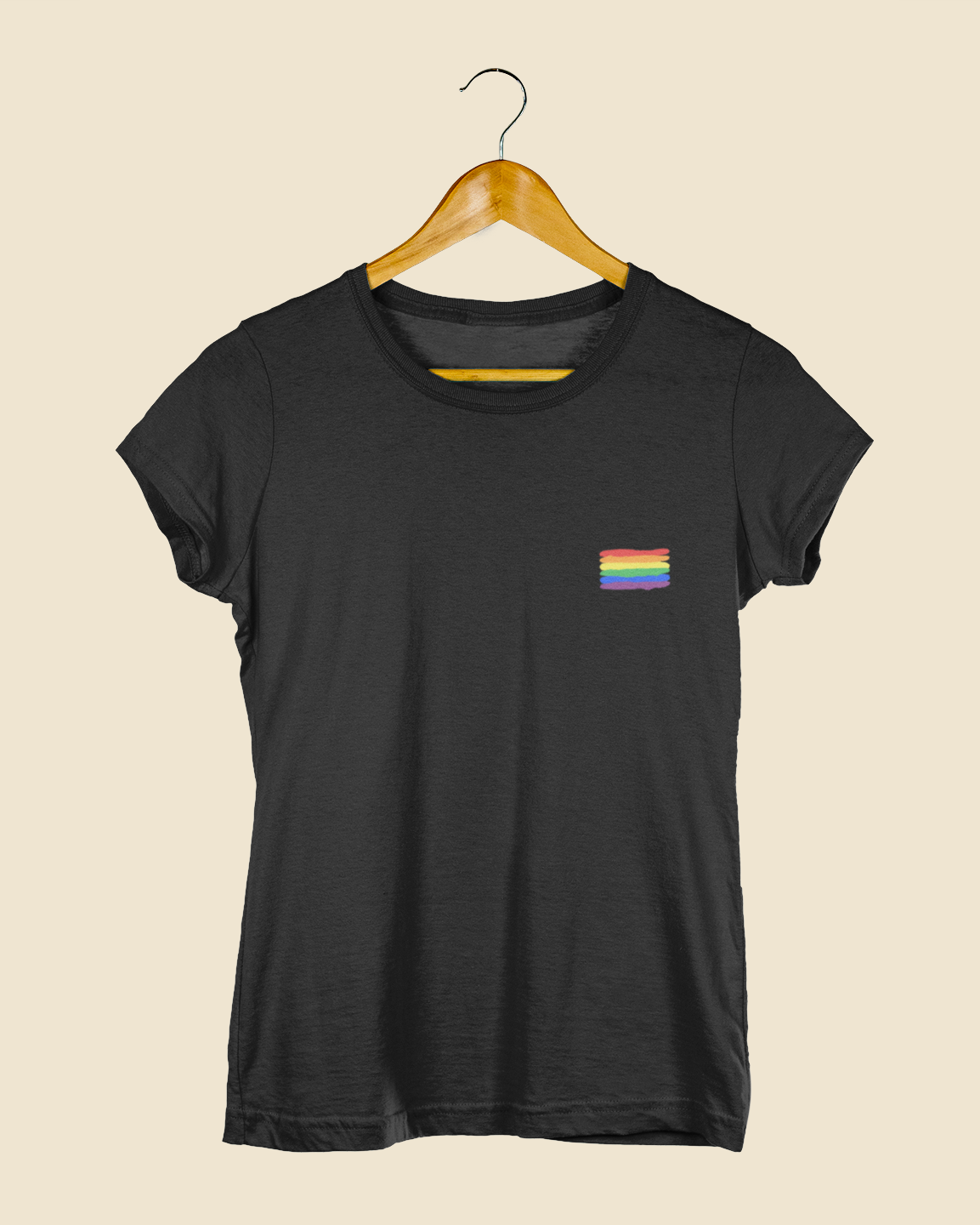 Camiseta Baby Look Bandeira LGBT+