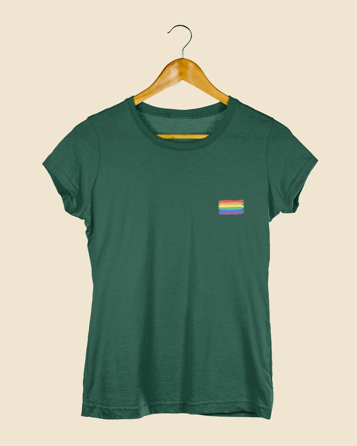 Camiseta Baby Look Bandeira LGBT+