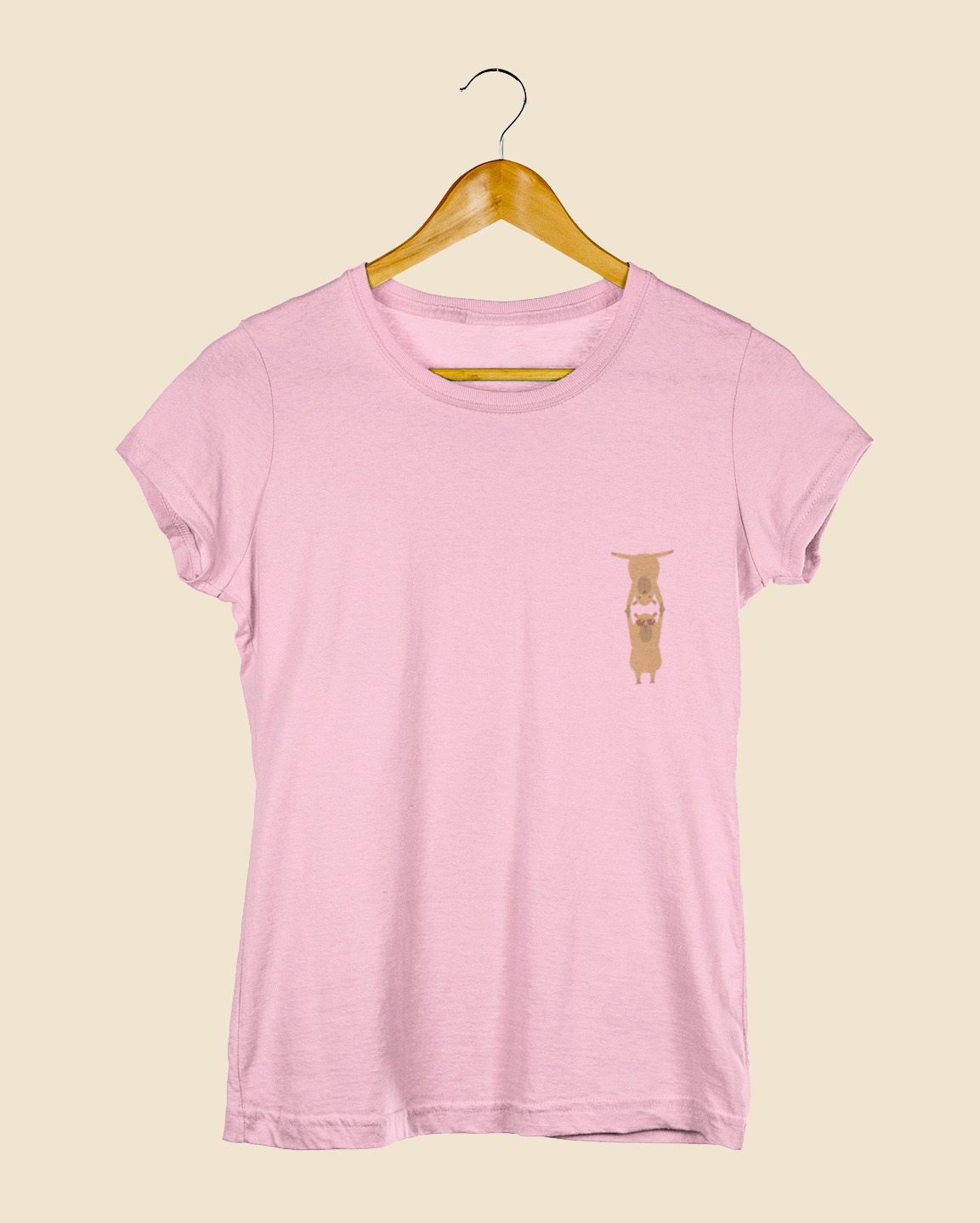 Camiseta Baby Look Capivaras Mão a Mão