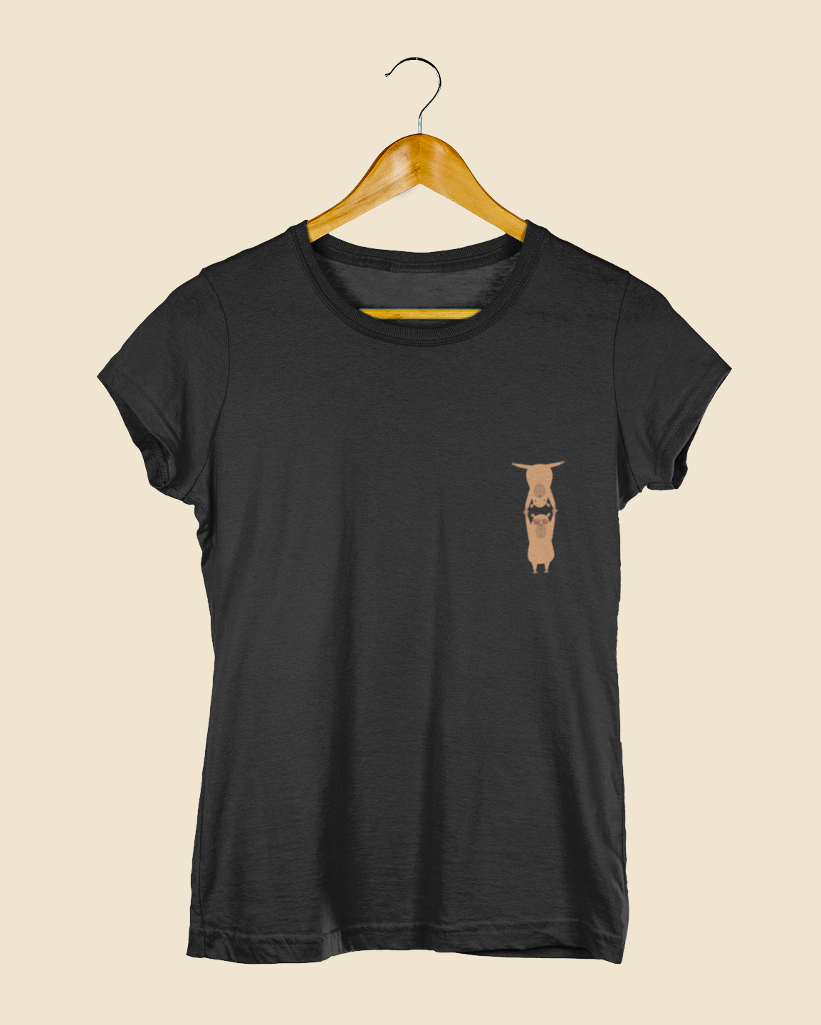 Camiseta Baby Look Capivaras Mão a Mão