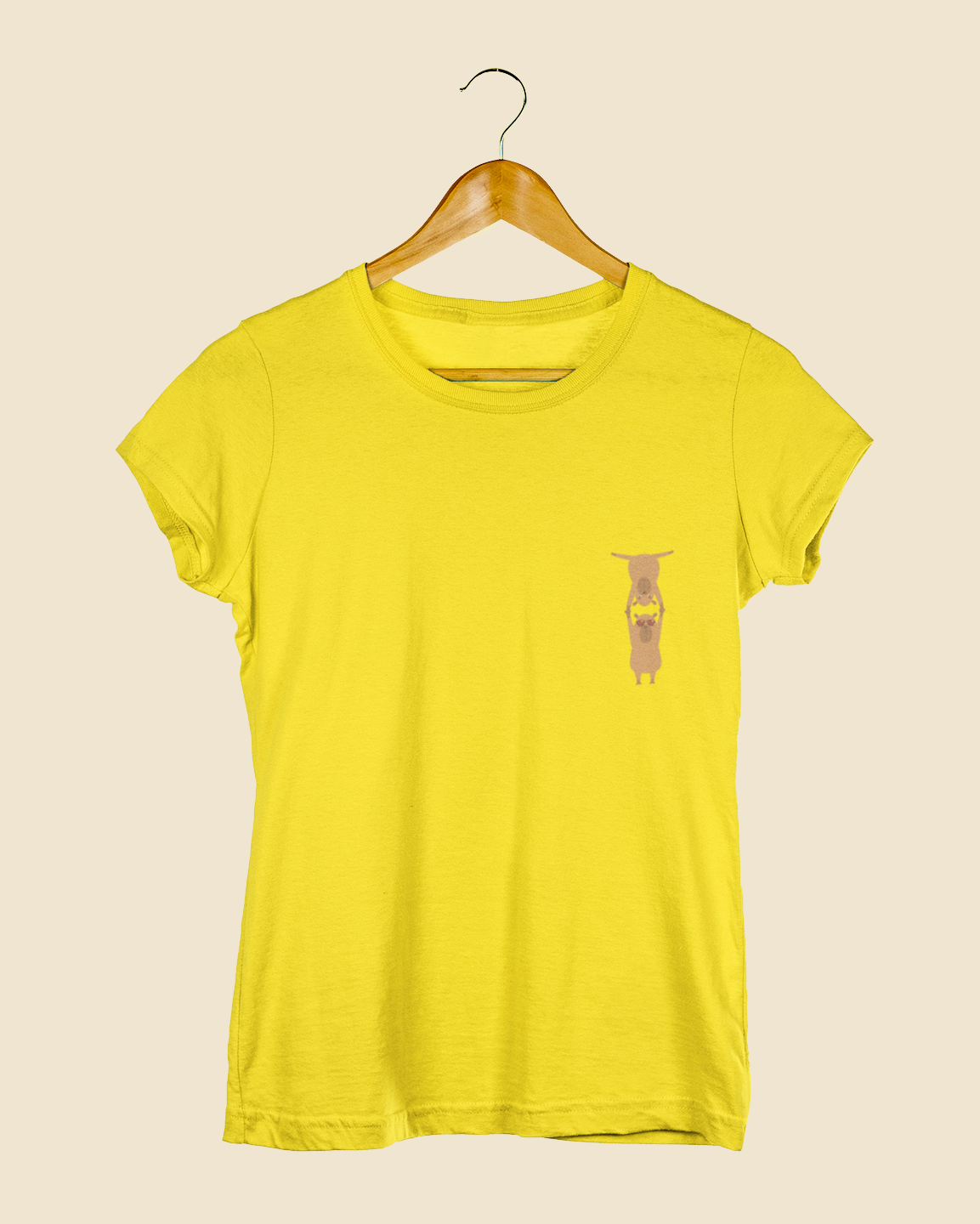 Camiseta Baby Look Capivaras Mão a Mão