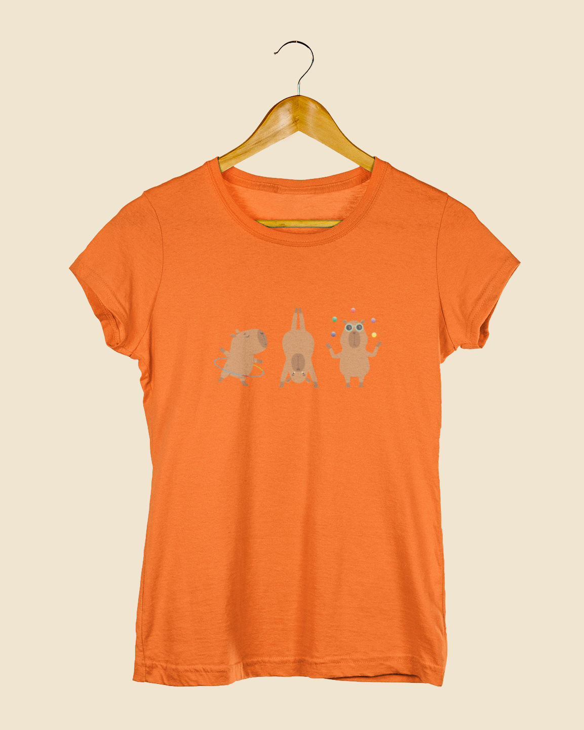 Camiseta Baby Look Capivaras Solo