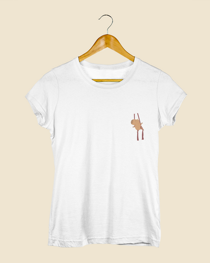 Camiseta Baby Look Capivara Tecido