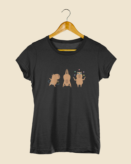 Camiseta Baby Look Capivaras Solo