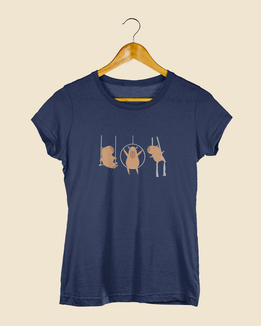 Camiseta Baby Look Capivaras Aéreos