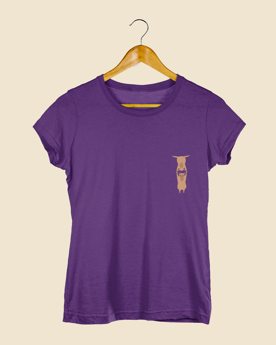 Camiseta Baby Look Capivaras Mão a Mão