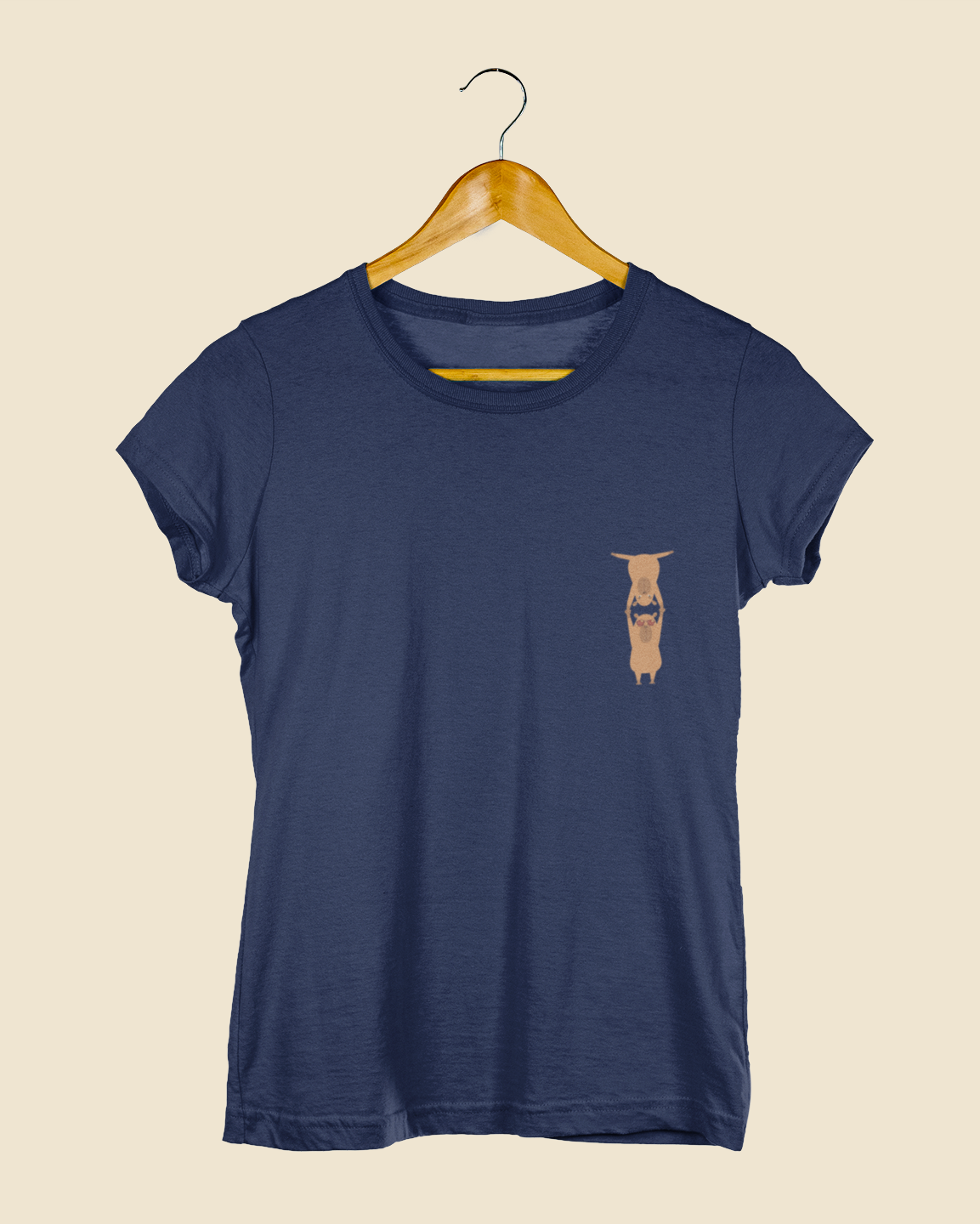 Camiseta Baby Look Capivaras Mão a Mão