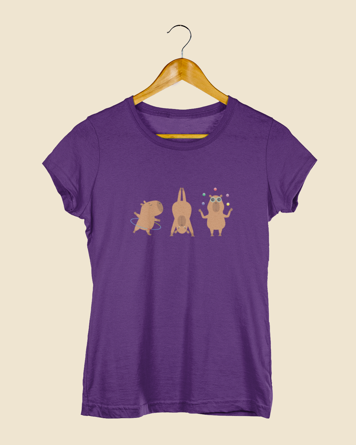 Camiseta Baby Look Capivaras Solo