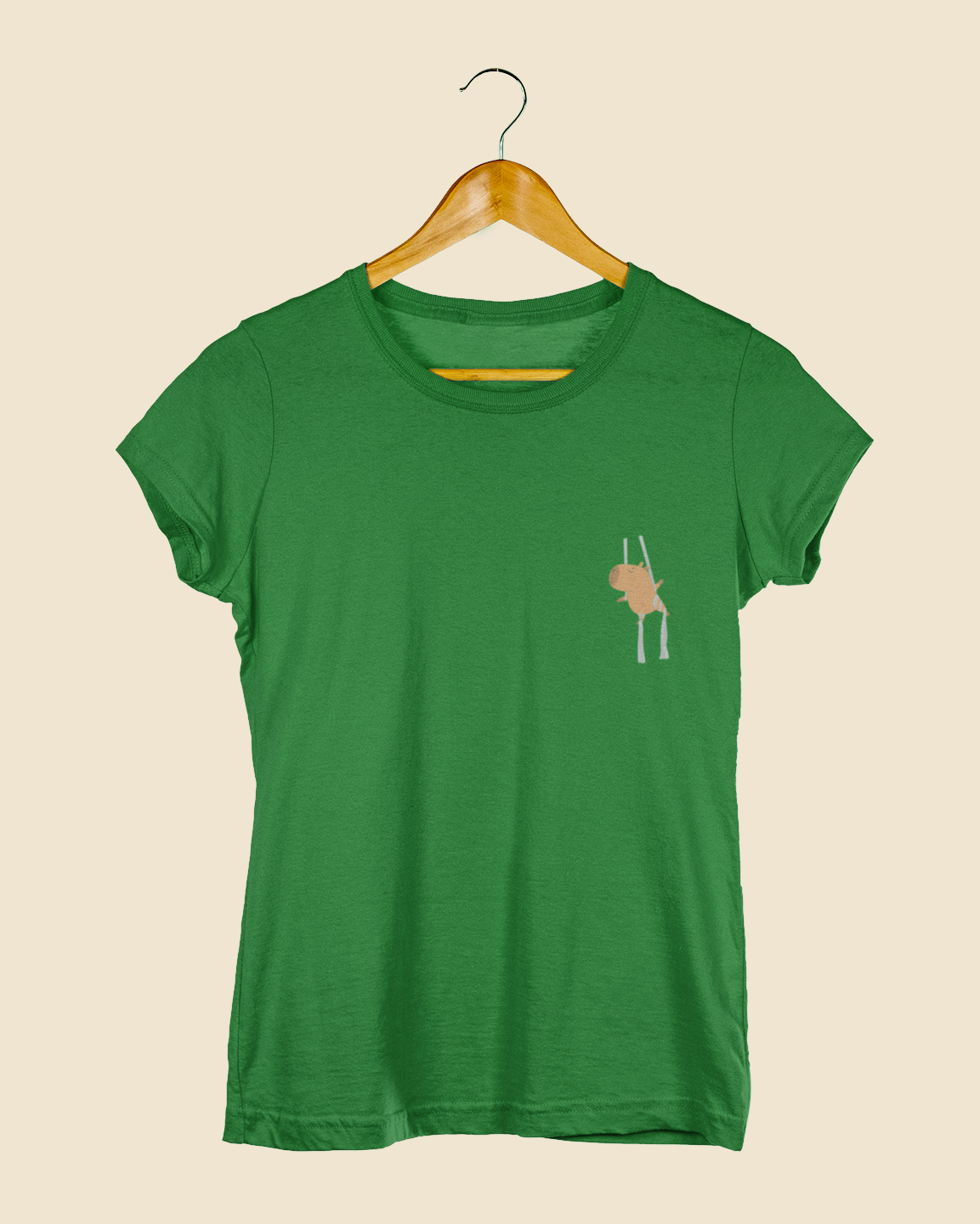 Camiseta Baby Look Capivara Tecido
