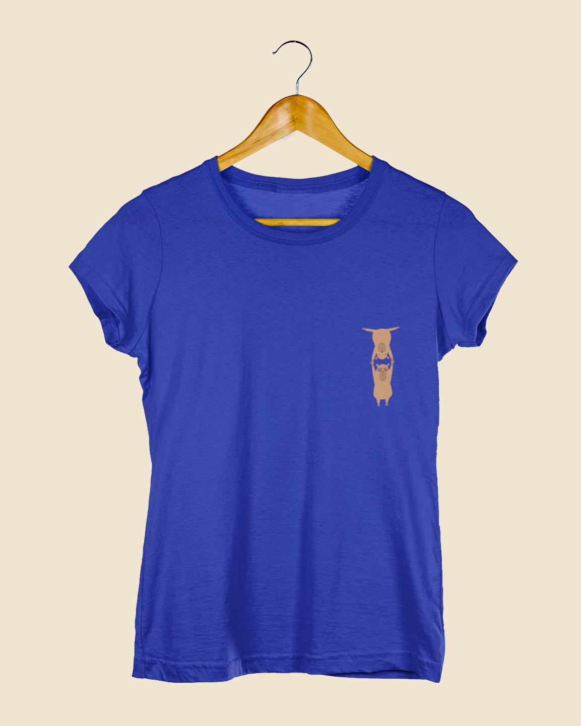 Camiseta Baby Look Capivaras Mão a Mão