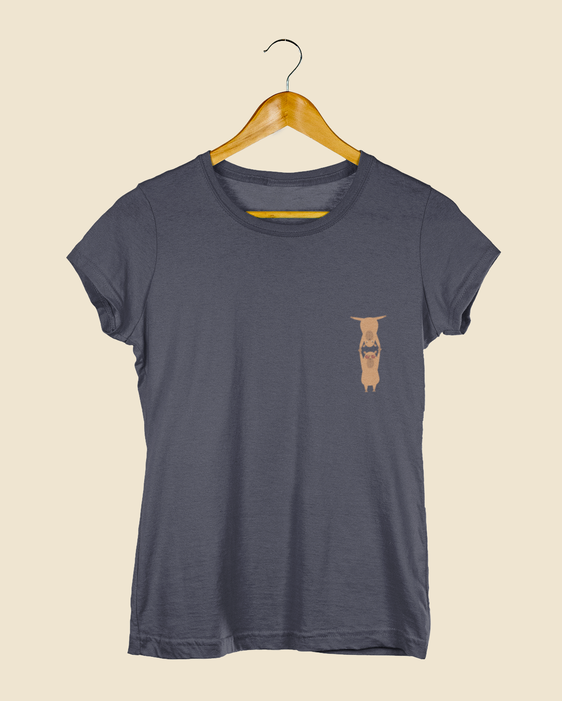 Camiseta Baby Look Capivaras Mão a Mão