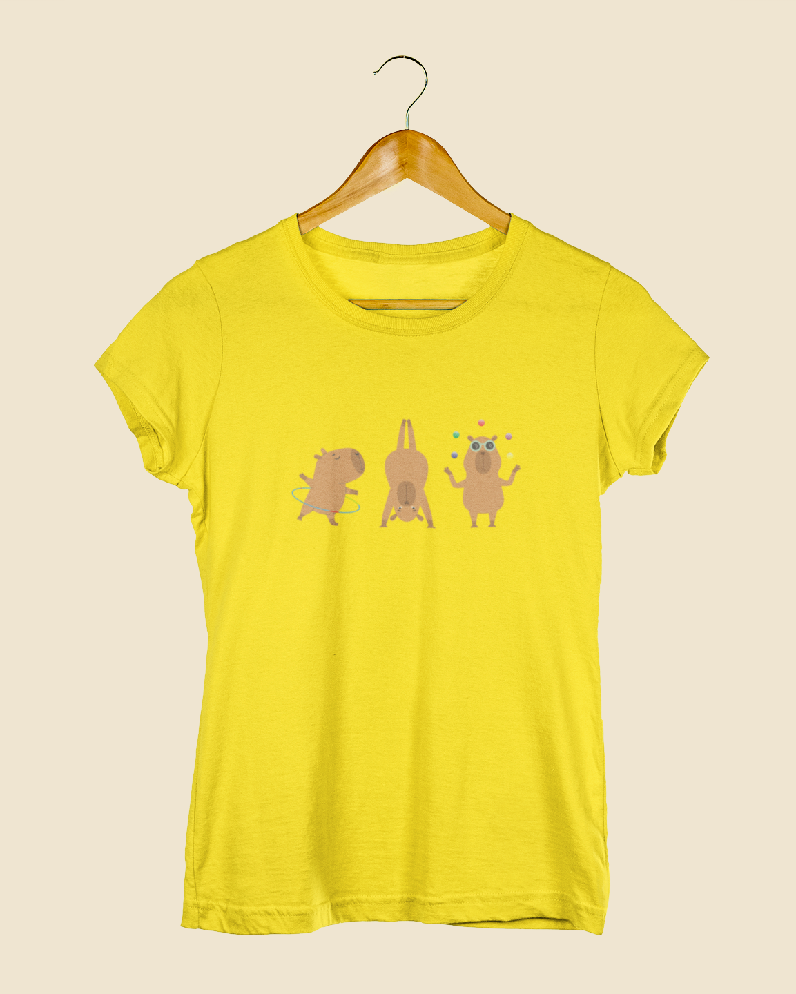 Camiseta Baby Look Capivaras Solo